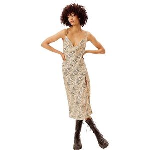 For Love And Lemons Joselyn Zebra Print Midi Dress